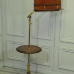 antique carters of london literary machine reading music brass and mahogany stand table