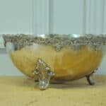 a stunning vintage silver plate wine cooler bowl