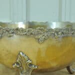 a stunning vintage silver plate wine cooler bowl