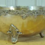 a stunning vintage silver plate wine cooler bowl