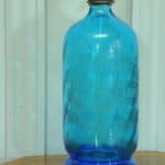 vintage blue glass french soda syphon