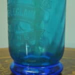 vintage blue glass french soda syphon