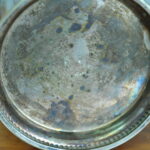 a rare antique vintage silver plate soda syphon wine bottle base holder