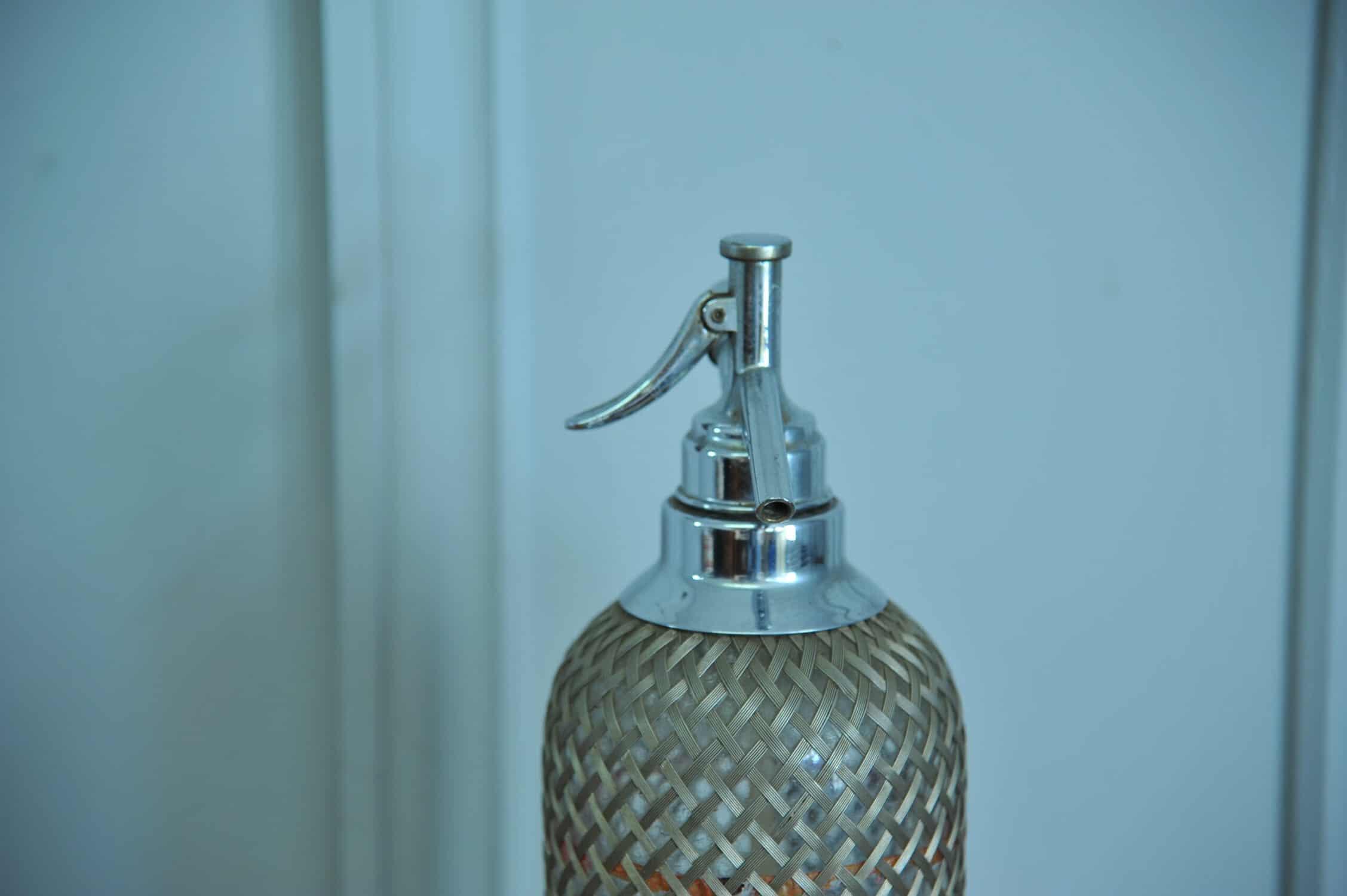 a superb vintage sparkletts soda syphon