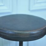 a pair of vintage italian cast iron necchi adjustable stools
