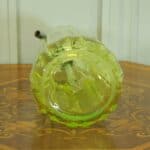 vintage french yellow uranium glass soda syphon