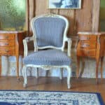 stunning pair of vintage three drawer marble top cabinets