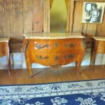 stunning vintage french louis xv style marble top chest of drawers