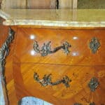 stunning vintage french louis xv style marble top chest of drawers