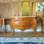 stunning vintage french louis xv style marble top chest of drawers