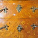 stunning vintage french louis xv style marble top chest of drawers