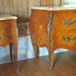 stunning vintage french louis xv style marble top chest of drawers