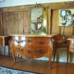 stunning vintage french louis xv style marble top chest of drawers