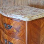 stunning vintage french louis xv style marble top tall chest