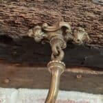 rare pair of two vintage french brass game pheasant hanging hooks