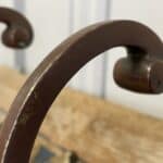 superb set of four antique french bronze hat and coat hooks