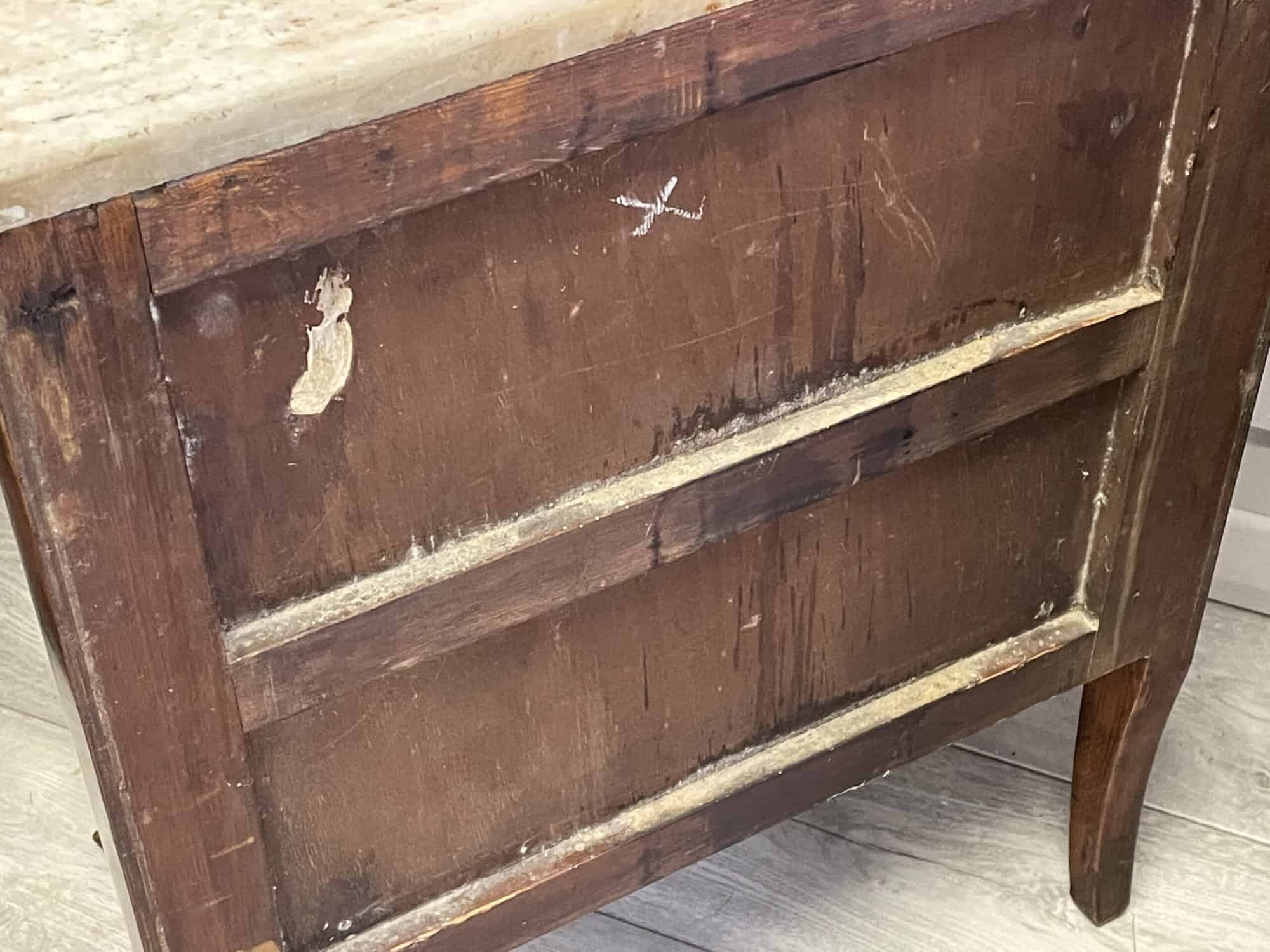 a lovely pair of vintage french louis xv style marble top bedside cabinets