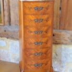 stunning vintage french louis xv style marble top tall chest