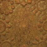 antique kashmiri repoussé copper tray silver plated pierced 19th century
