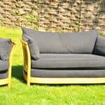 vintage ercol blonde renaissance three piece suite