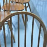 a set of six vintage ercol windsor hoop back model 370 chairs