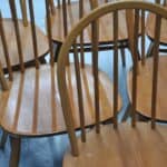 a set of six vintage ercol windsor hoop back model 370 chairs