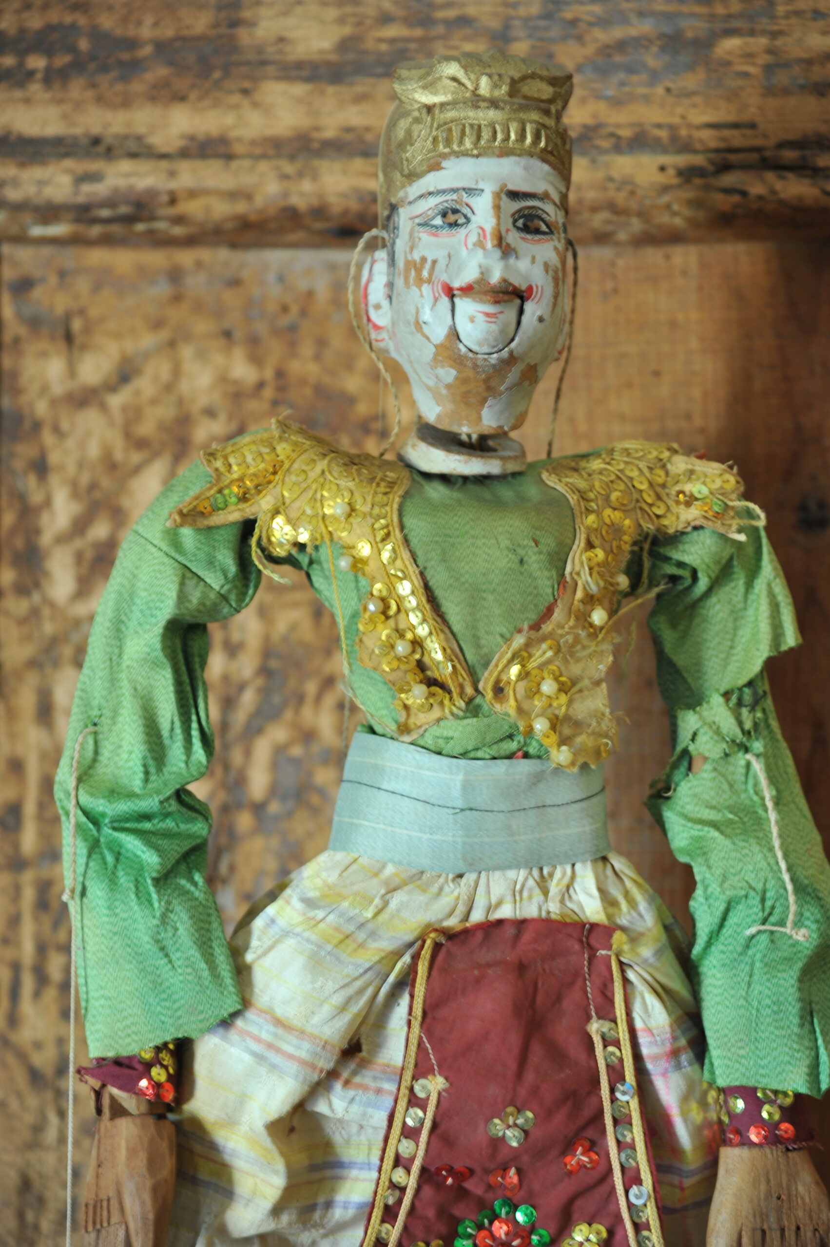 an antique middle eastern puppet