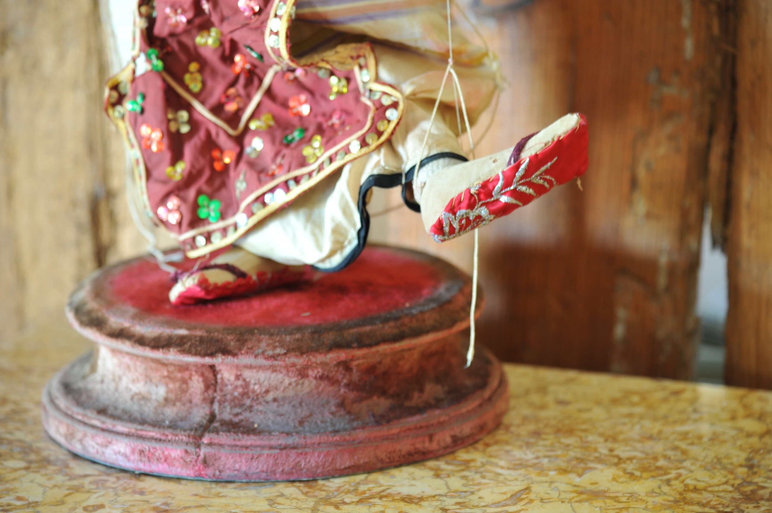 an antique middle eastern puppet