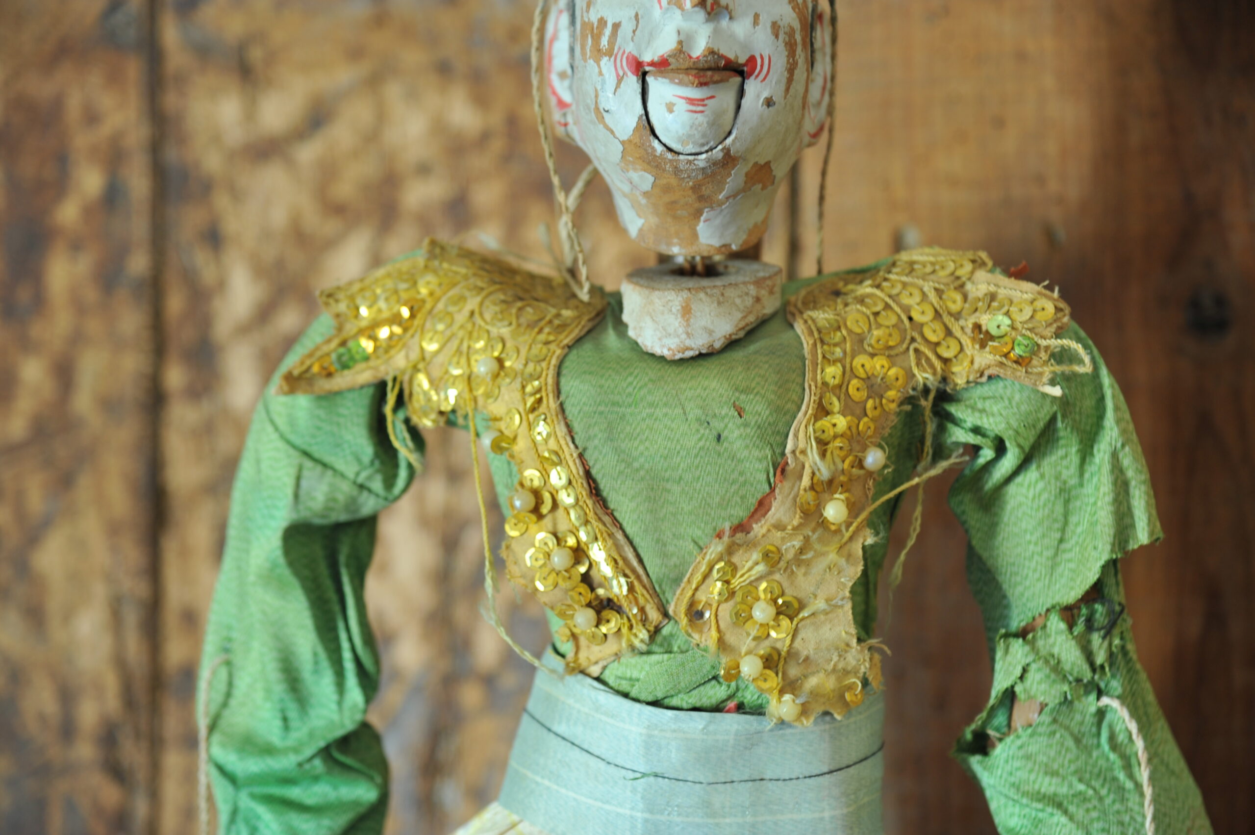 an antique middle eastern puppet