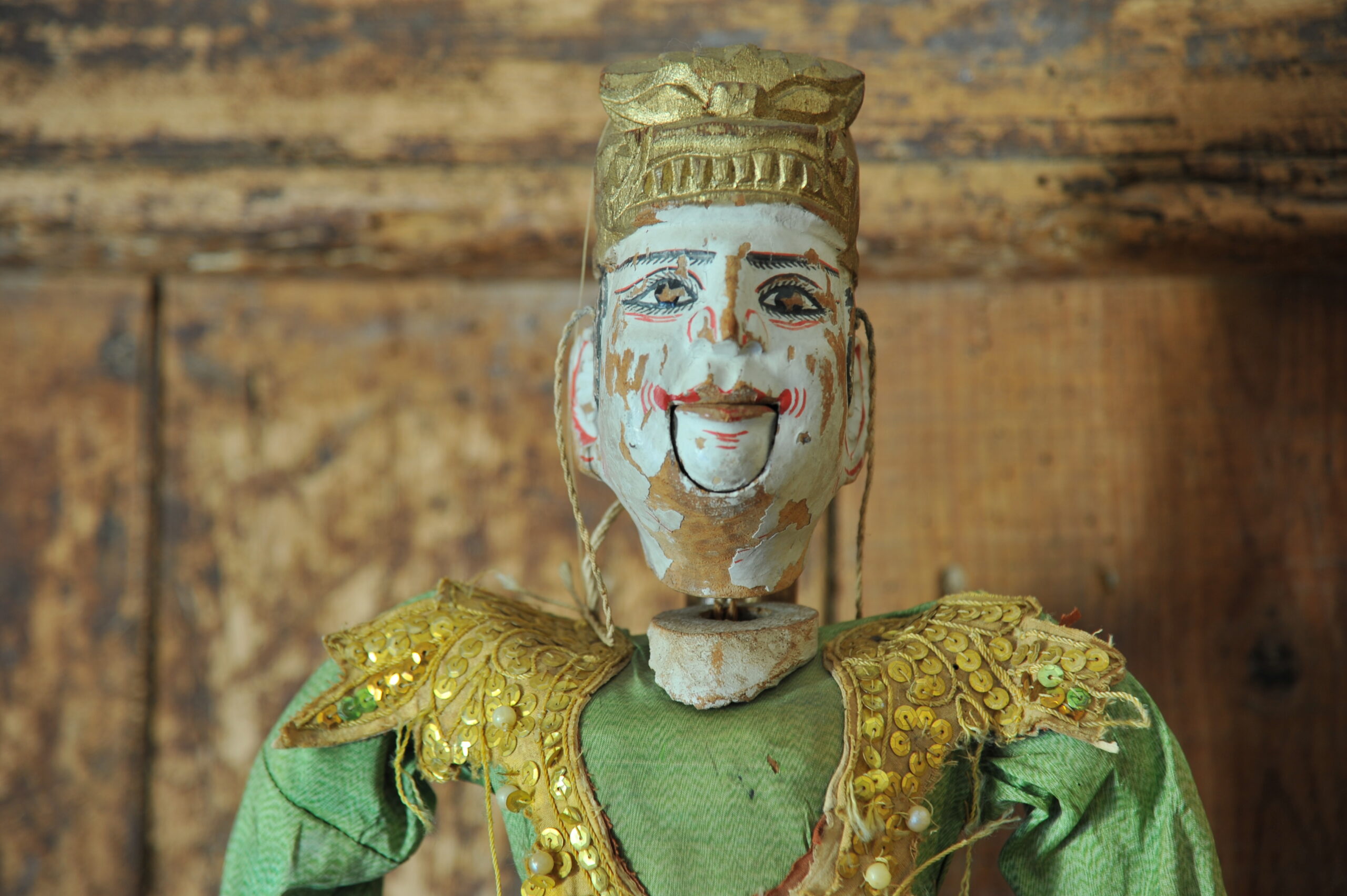 an antique middle eastern puppet