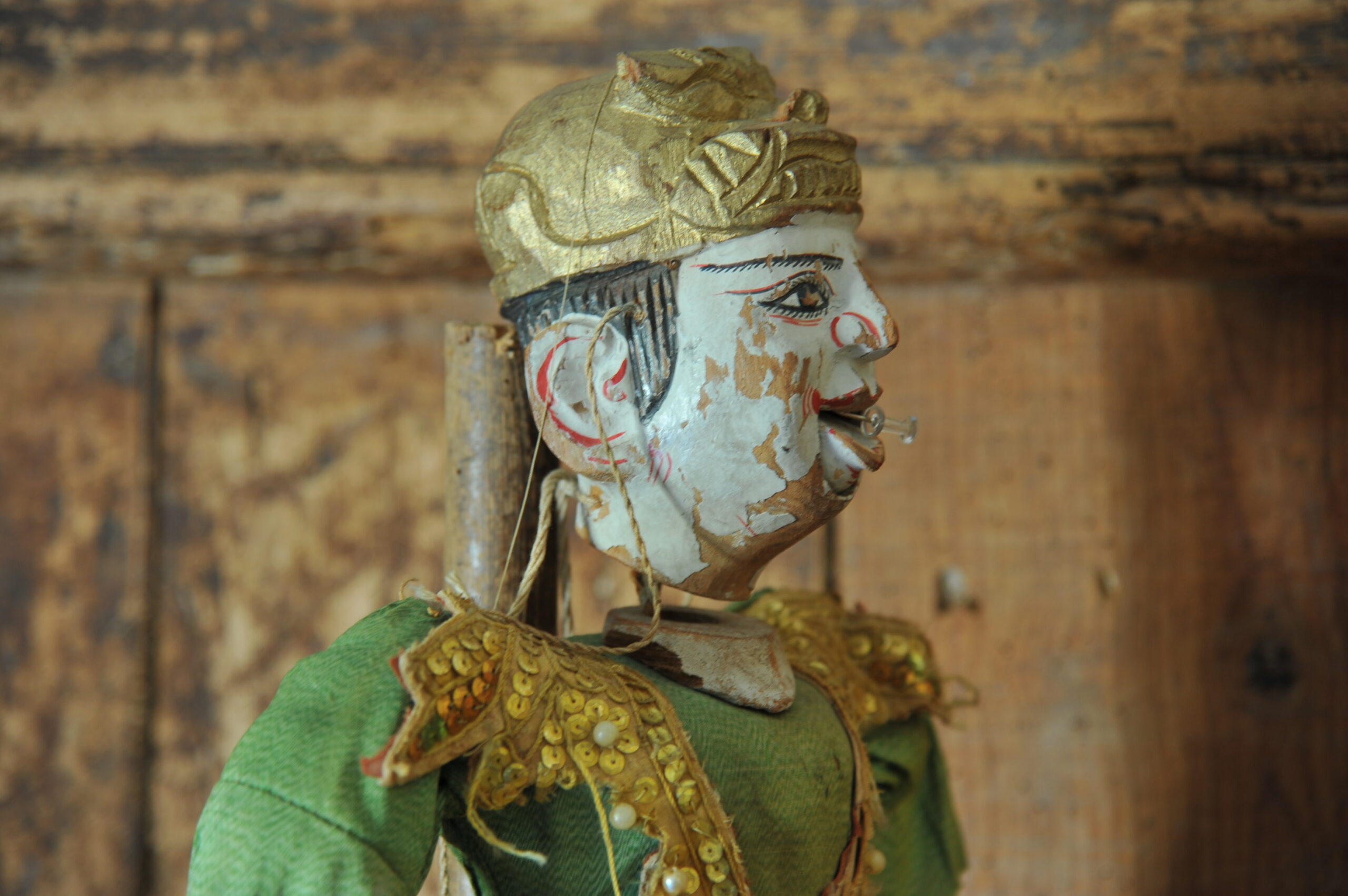 an antique middle eastern puppet