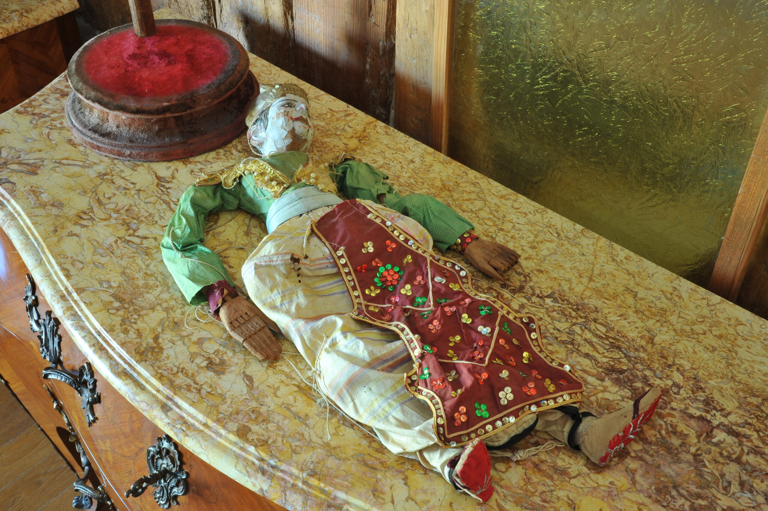 an antique middle eastern puppet