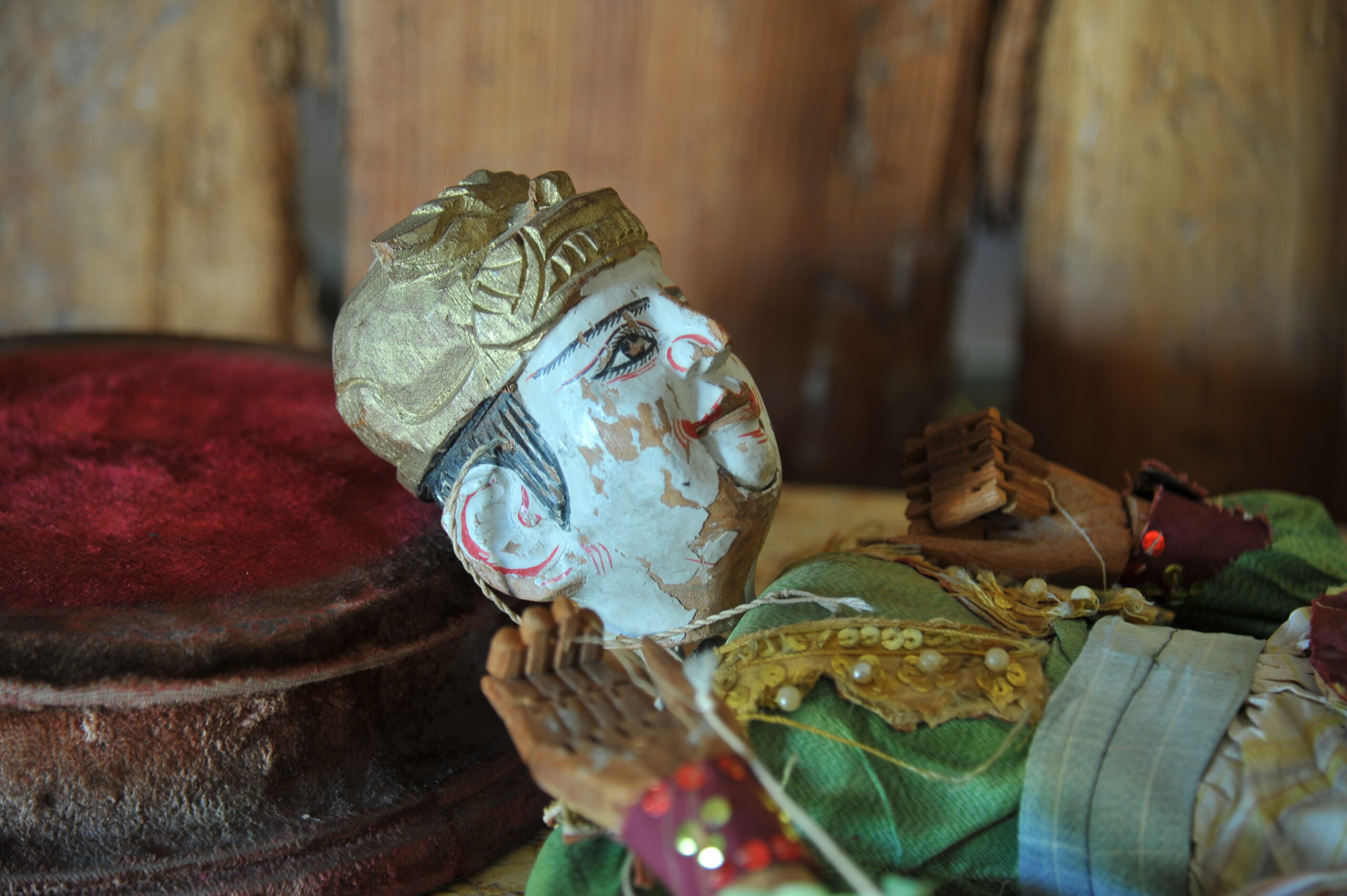 an antique middle eastern puppet