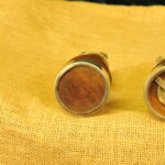 rare asprey london silver & walnut salt pepper mills – queen’s coronation
