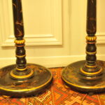 pair of antique chinoiserie standard lamps