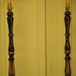 pair of antique chinoiserie standard lamps