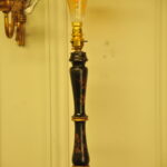pair of antique chinoiserie standard lamps