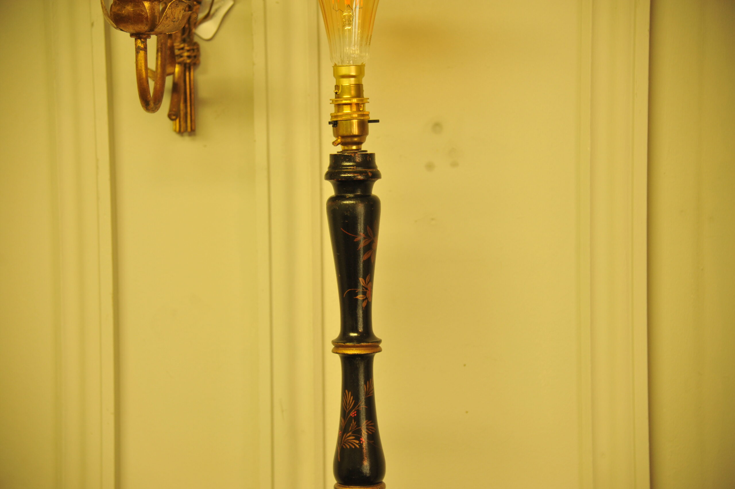 pair of antique chinoiserie standard lamps