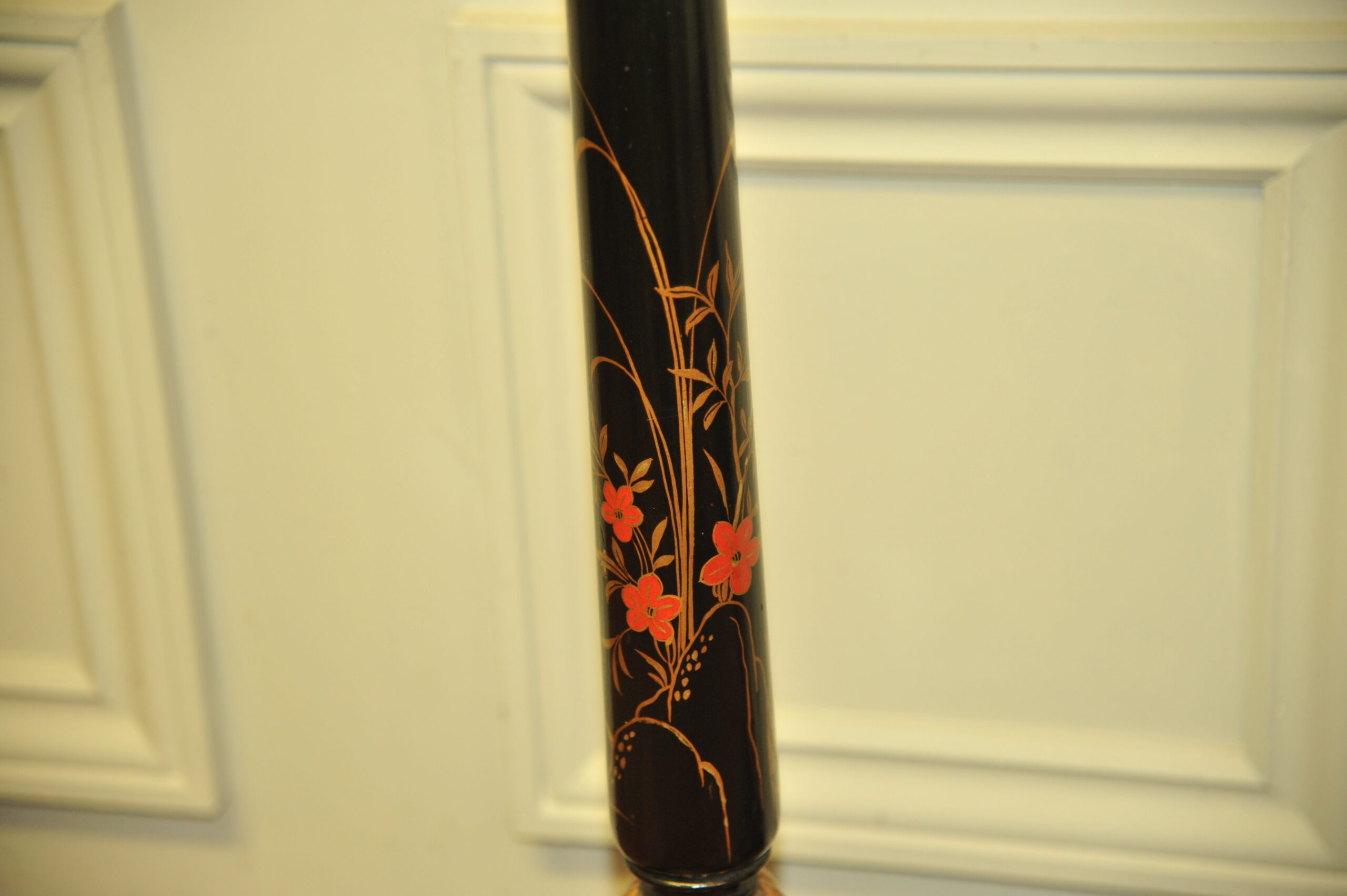 pair of antique chinoiserie standard lamps