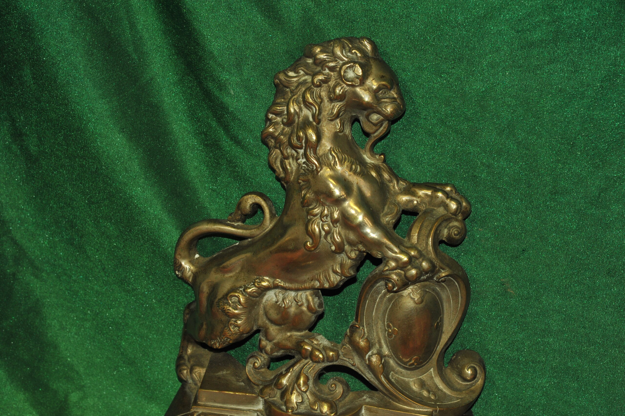 an antique french louis xv style fireplace fender