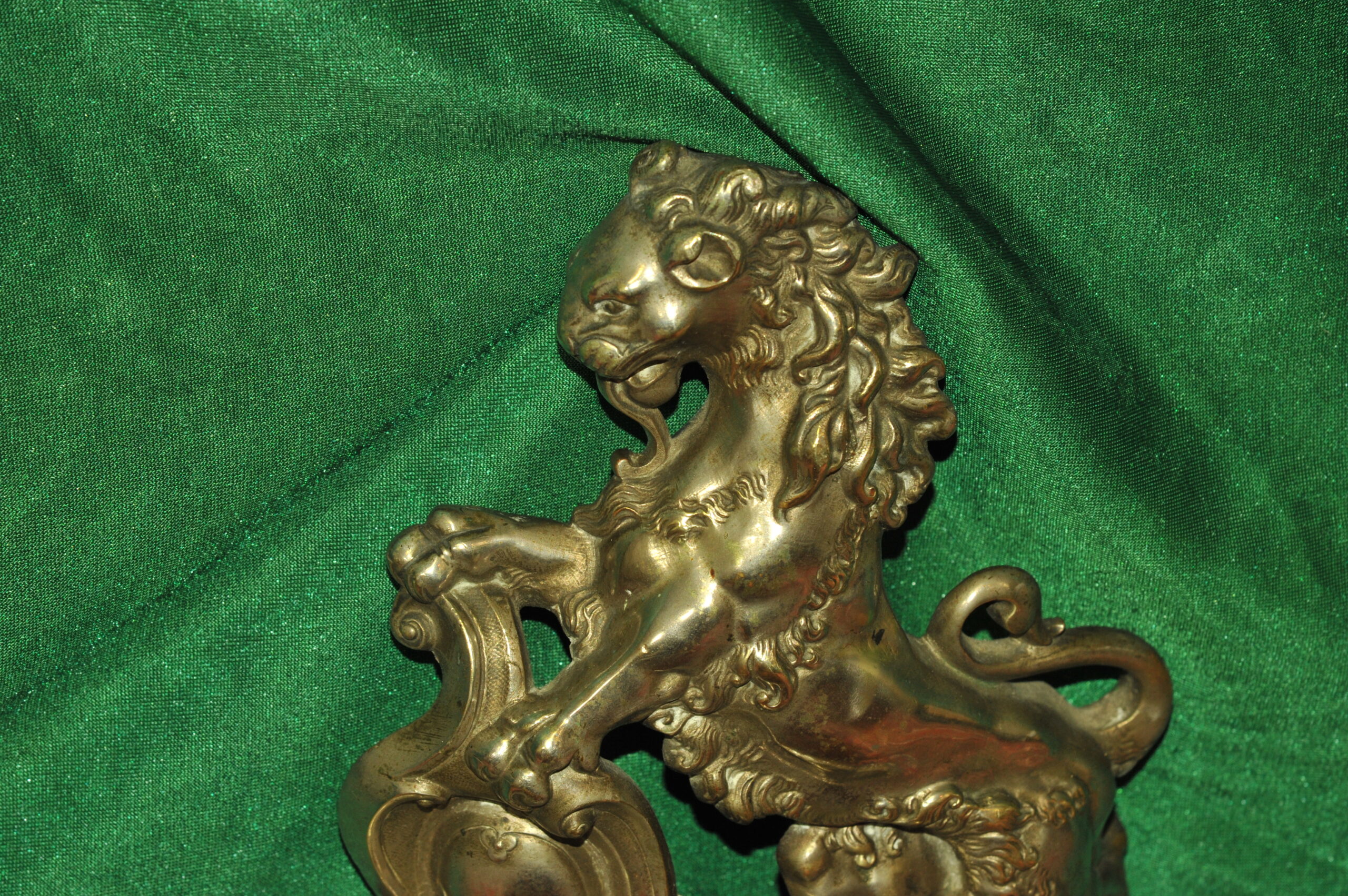 an antique french louis xv style fireplace fender