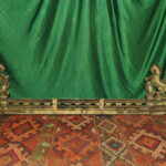 an antique french louis xv style fireplace fender
