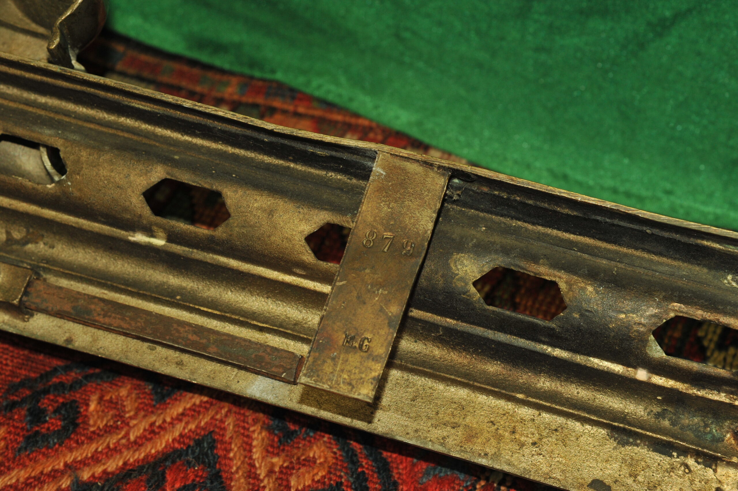 an antique french louis xv style fireplace fender