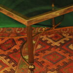 a vintage french mid c maison jansen brass and glass table