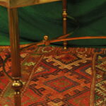 a vintage french mid c maison jansen brass and glass table