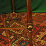 a vintage french mid c maison jansen brass and glass table