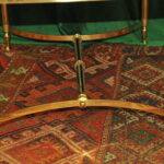 a french vintage mid c brass and marble top table
