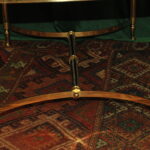 a french vintage mid c brass and marble top table