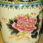 a pair of vintage chinese foo dog vases
