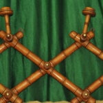 a vintage french faux bamboo coat rack